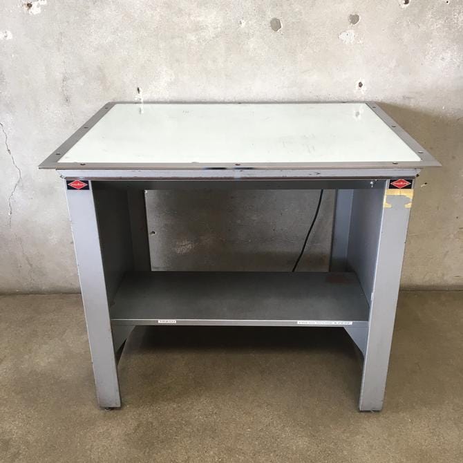 Vintage Nuarc Light Table / Printers Table | Urban Americana | Long Beach,  CA