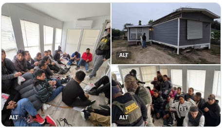 43 illegal aliens were found by Border Patrol Agents in this Cartel “Stash House” in Hidalgo County in the Texas Rio Grande Valley 43 illegal aliens were found by Border Patrol Agents in this Cartel “Stash House” in Hidalgo County in the Texas Rio Grande Valley