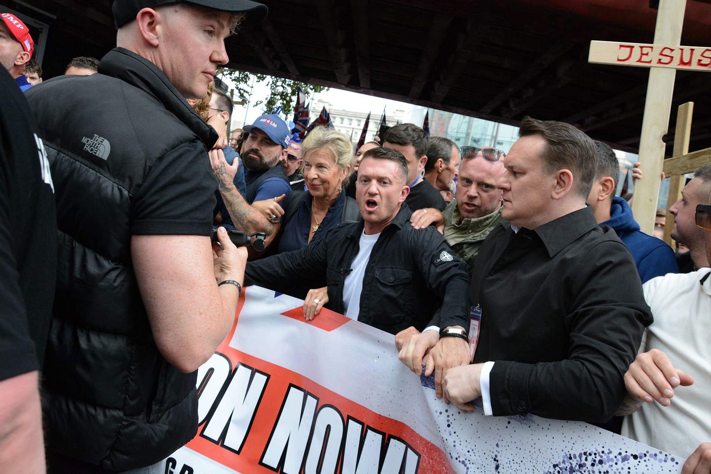 Tommy Robinson's 'Unite the Kingdom' march through the streets of London 13th September 2025