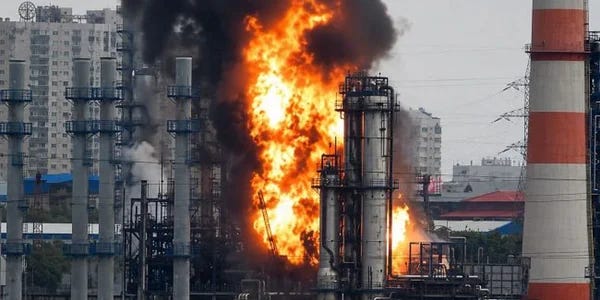 Russian oil refineries suffer long-term damage from Ukrainian strikes / The  New Voice of Ukraine