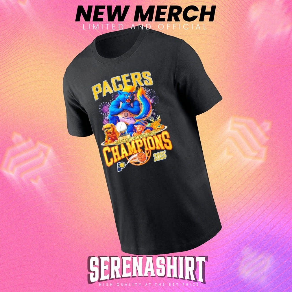 Indiana Pacers Eastern Conference Champions 2025 mascot shirt