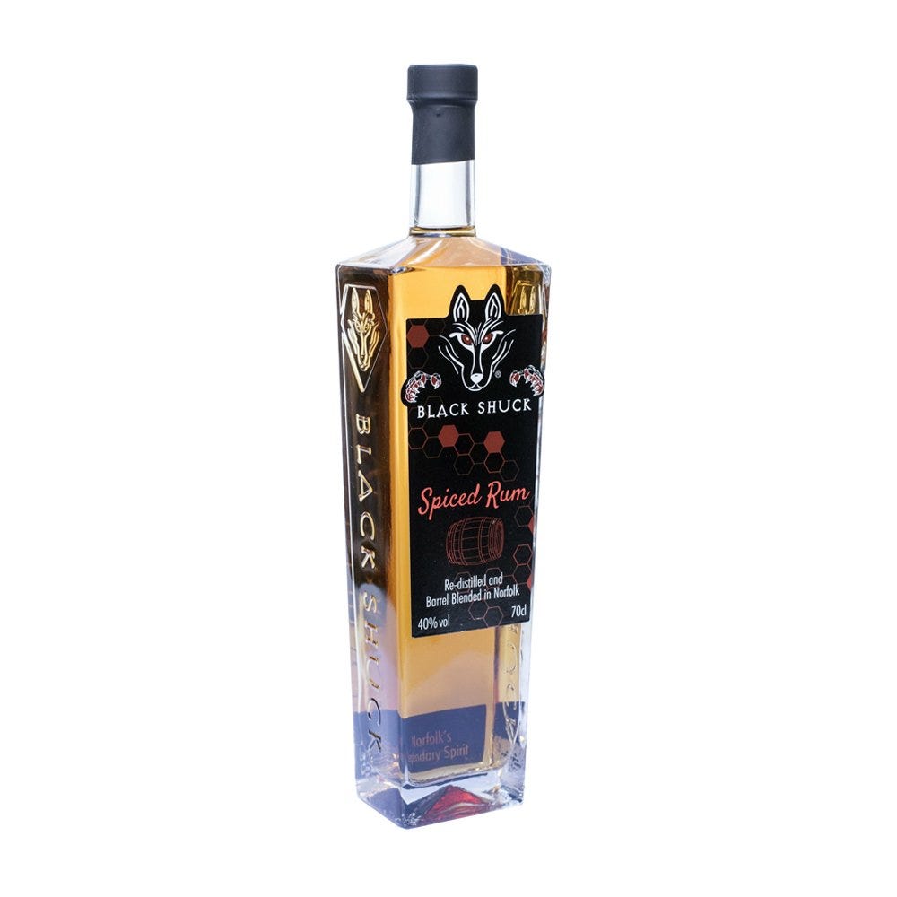 Black Shuck rum. 