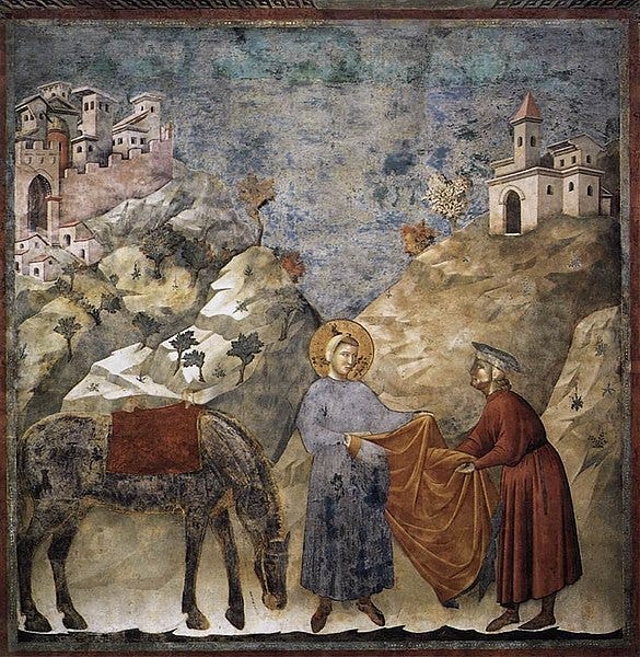 File:Giotto di Bondone - Legend of St Francis - 2. St Francis Giving his Mantle to a Poor Man - WGA09119.jpg File:Giotto di Bondone - Legend of St Francis - 2. St Francis Giving his Mantle to a Poor Man - WGA09119.jpg