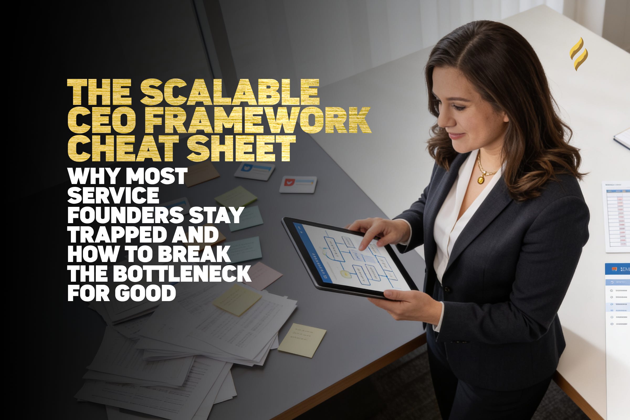 The Scalable CEO Framework Cheat Sheet - by Alexa DAgostino