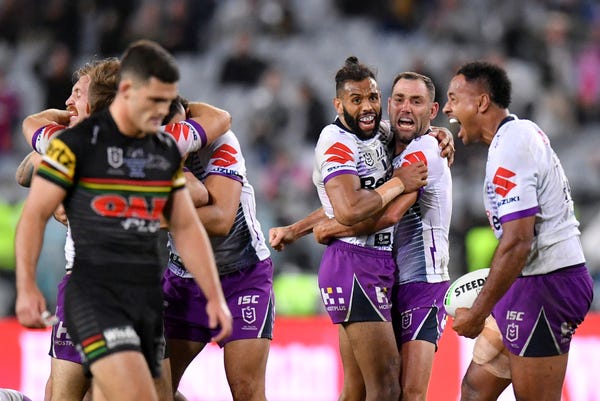 Melbourne Storm beat dogged Penrith Panthers 26-20 in dramatic NRL grand final - ABC News Melbourne Storm beat dogged Penrith Panthers 26-20 in dramatic NRL grand final - ABC News