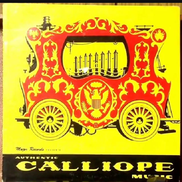 Vinyl record cover of "Authentic Calliope Music"