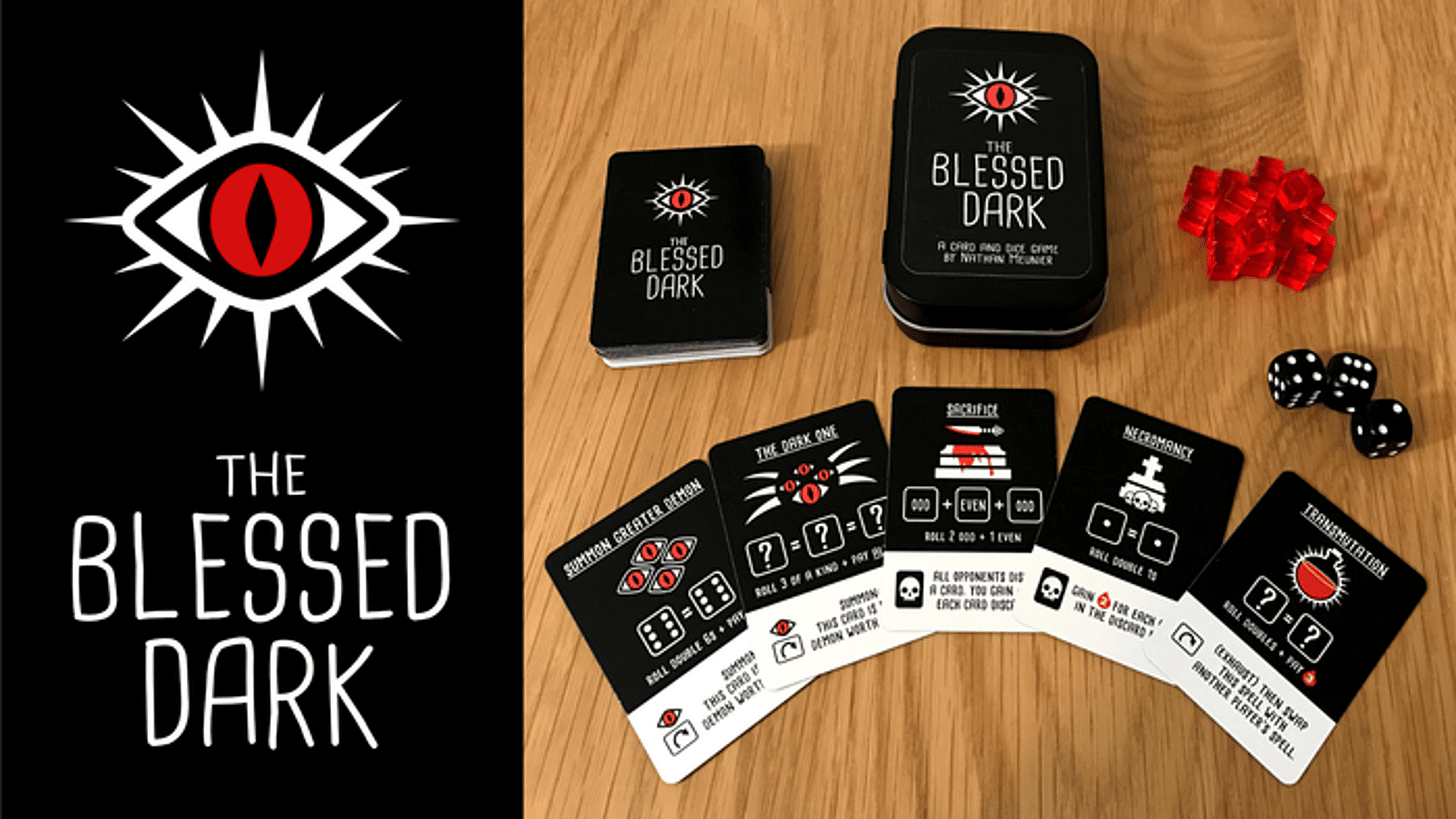 Gather blood, complete rituals, and summon demons to gain the favor of The Ancient Ones! A pocket-sized card+dice game for 2-4 players.