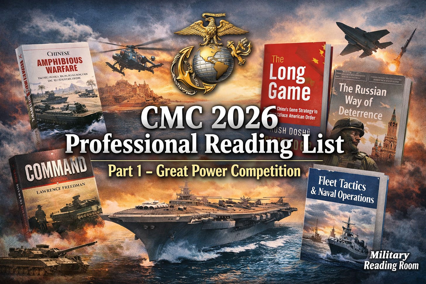Usmc Book Command Commandant of the Marine Corps 2026 Professional Reading List: Strategy ...