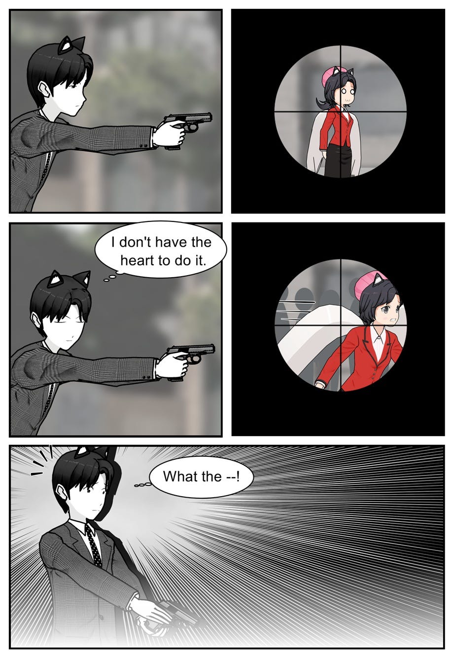 I don't have the heart to do it. What the—!