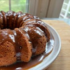 Dirty Chai Brown Sugar Pound Cake with Salted Caramel 