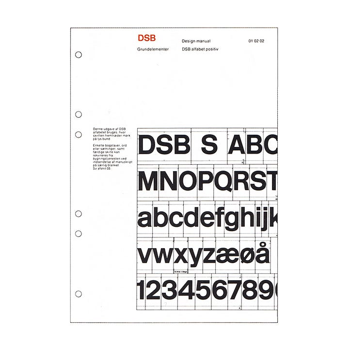 DSB design policy by Niels Hartmann and Jens Neilsen, 1972, Denamrk, LogoArchive Logo Histories