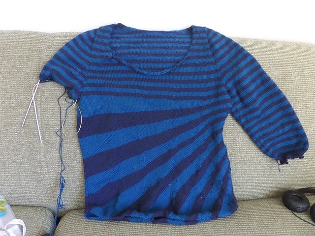 Jumper in progress Jumper in progress