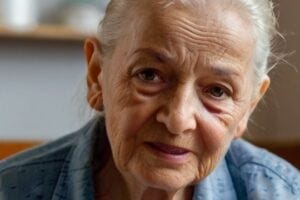 elderly white woman