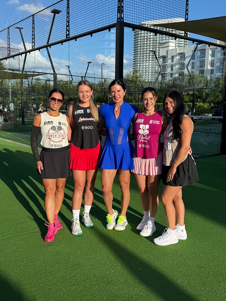 Padel39 founder William Boyce and 6LoveSports founder Andi Neugarten-Maio