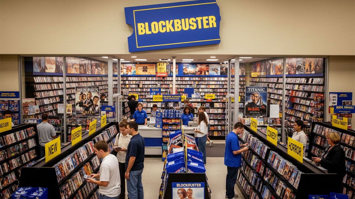 Blockbuster, la cadena de videoclubs que marcó los 90, da señales de vida: ¿vuelve como streaming? Blockbuster, la cadena de videoclubs que marcó los 90, da señales de vida: ¿vuelve como streaming?