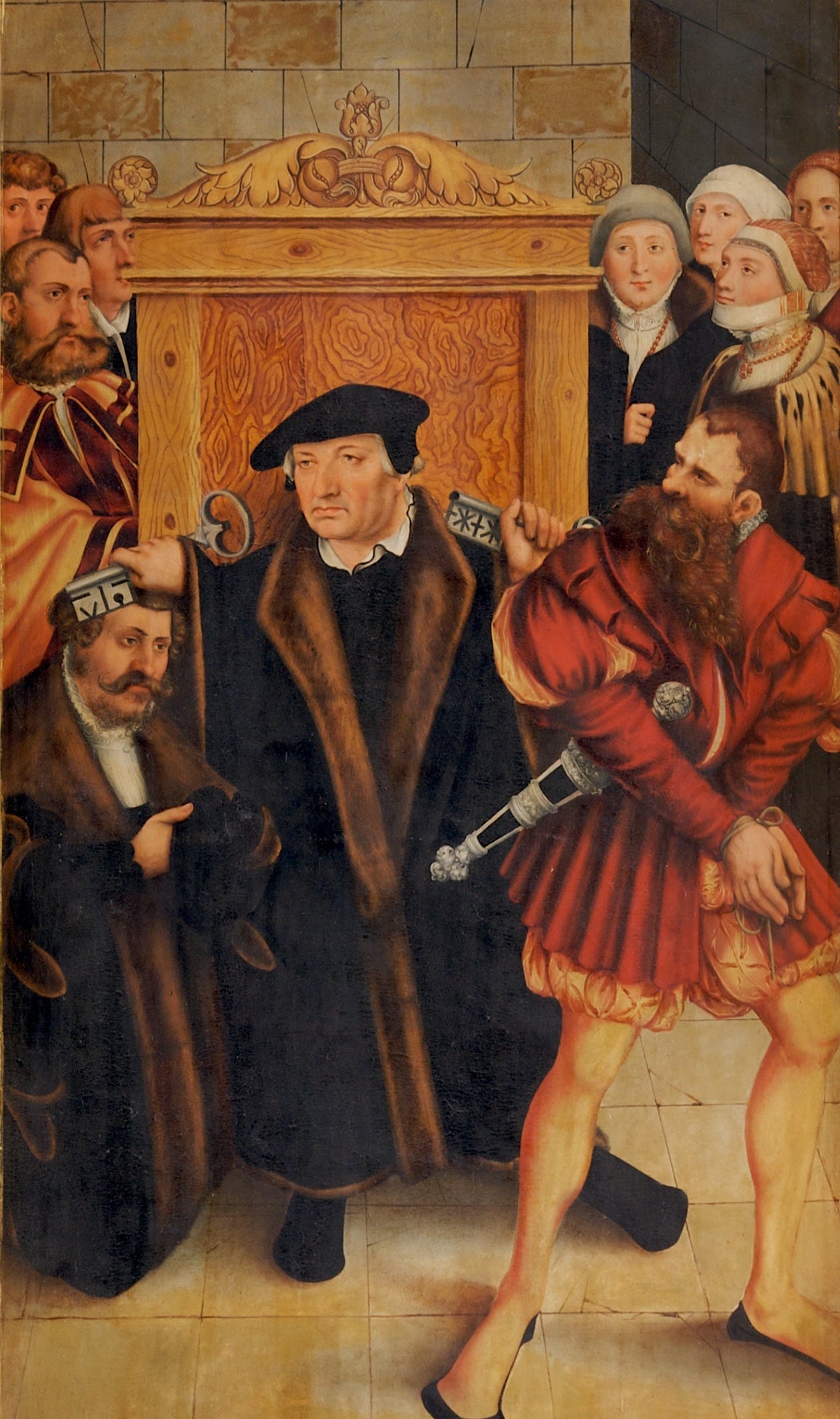 File:Lucas Cranach d.J. - Reformationsaltar, St. Marien zu Wittenberg,  rechter Flügel.jpg - Wikimedia Commons