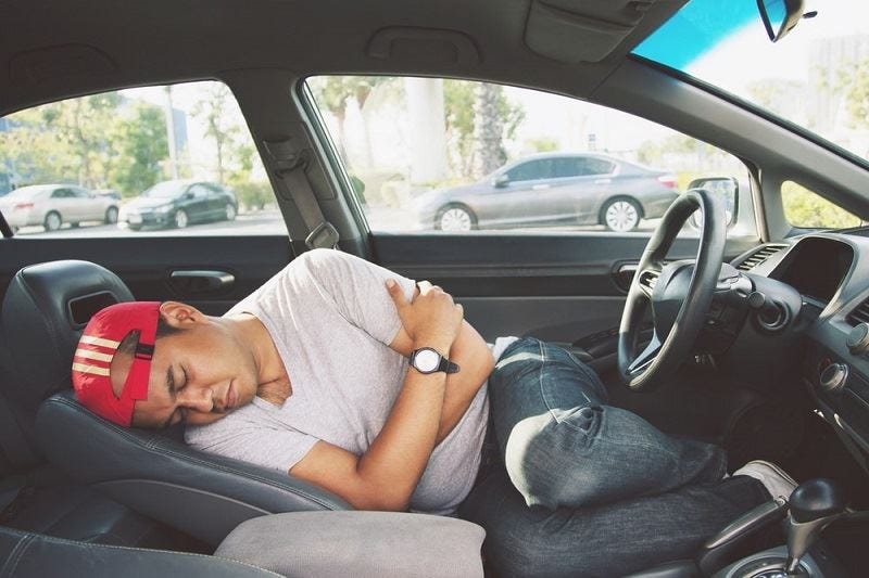 Taking naps in stationary car can be fatal from CO poisoning; perhaps time  to switch to EVs?
