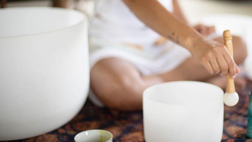 crystal singing bowl
