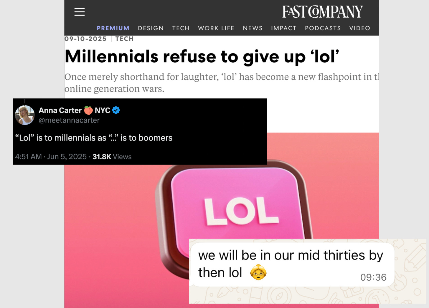 LOL millennials vs Gen Z debate