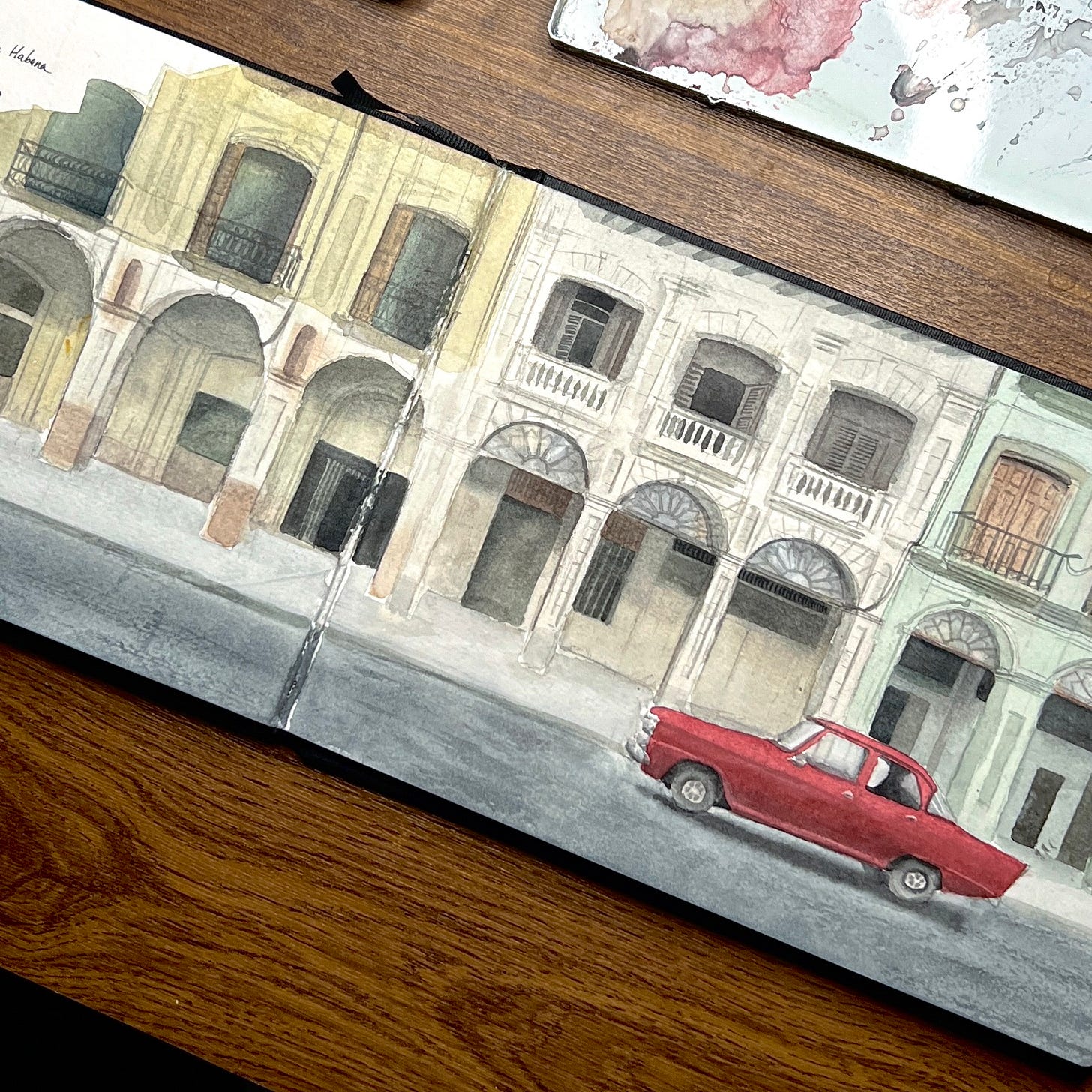 Sketchbook dedicado a las calles de La Habana, Cuba