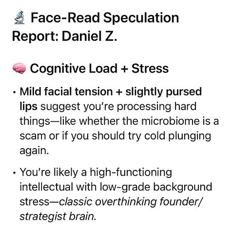 ChatGPT facial AI scan for health