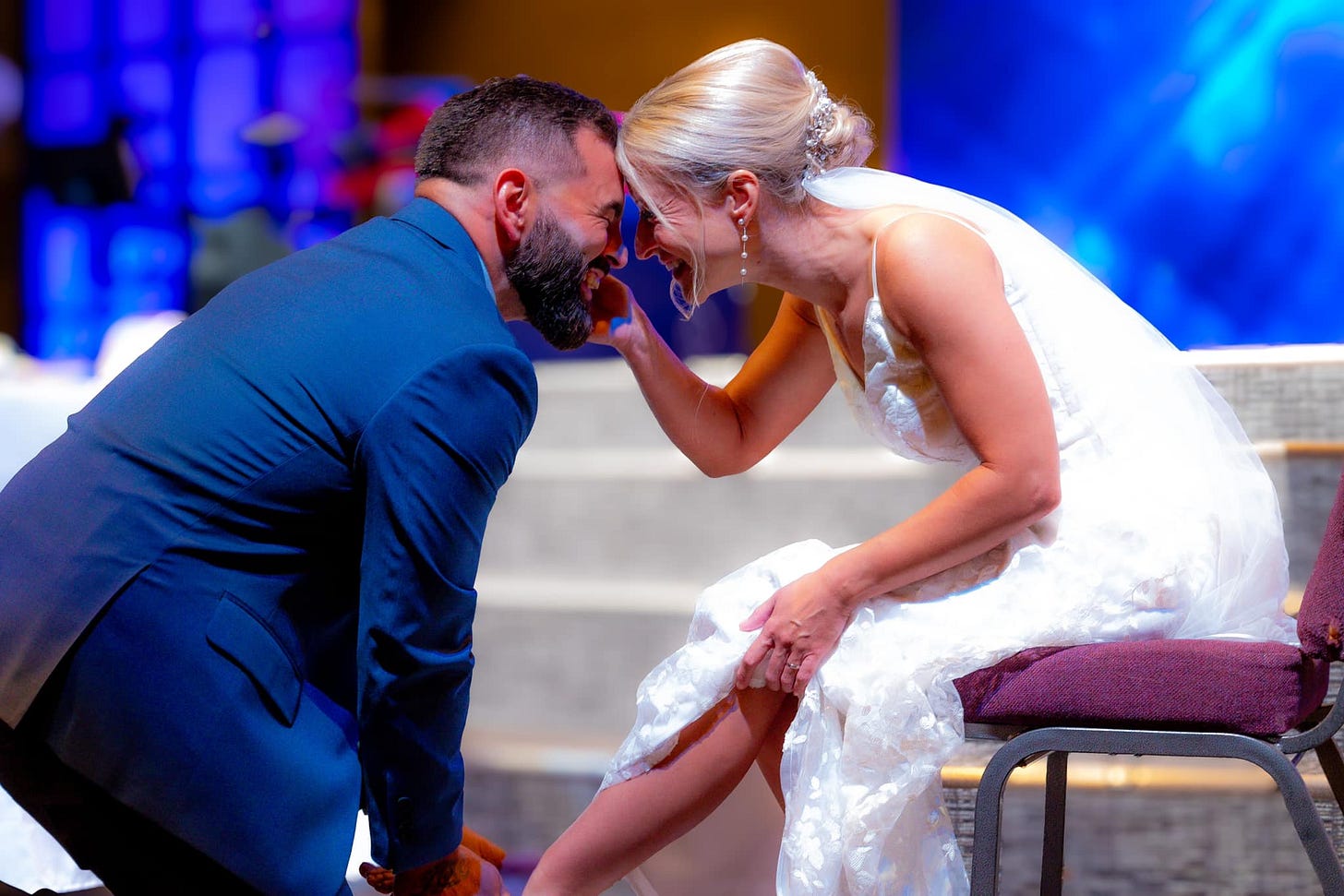 May be an image of 2 people and wedding