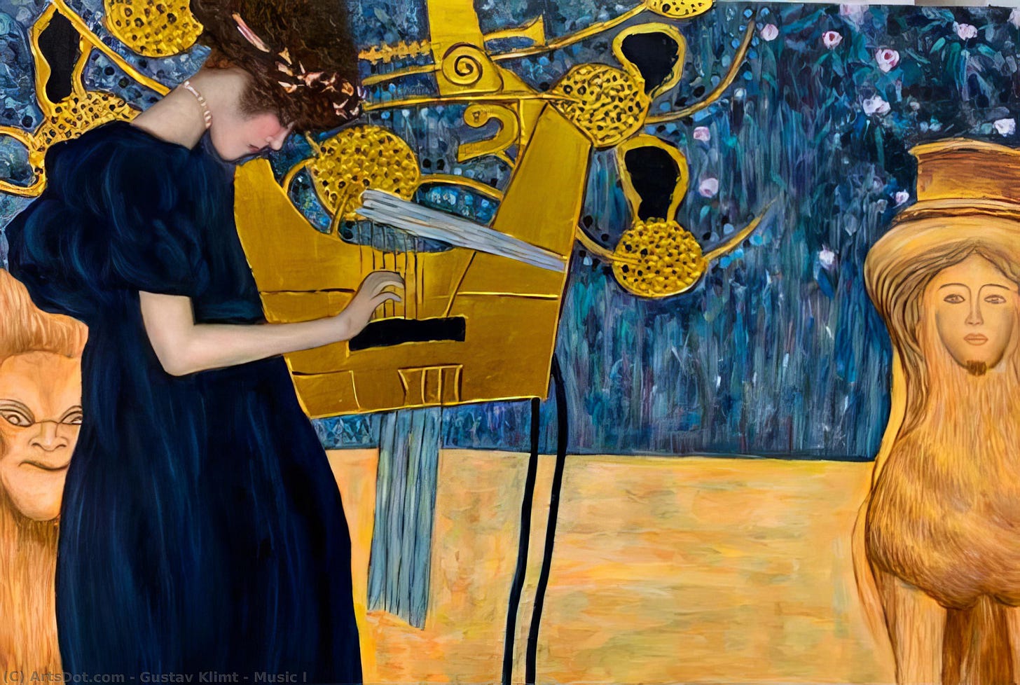 Music I - Gustave Klimt | Wikioo.org - The Encyclopedia of Fine Arts