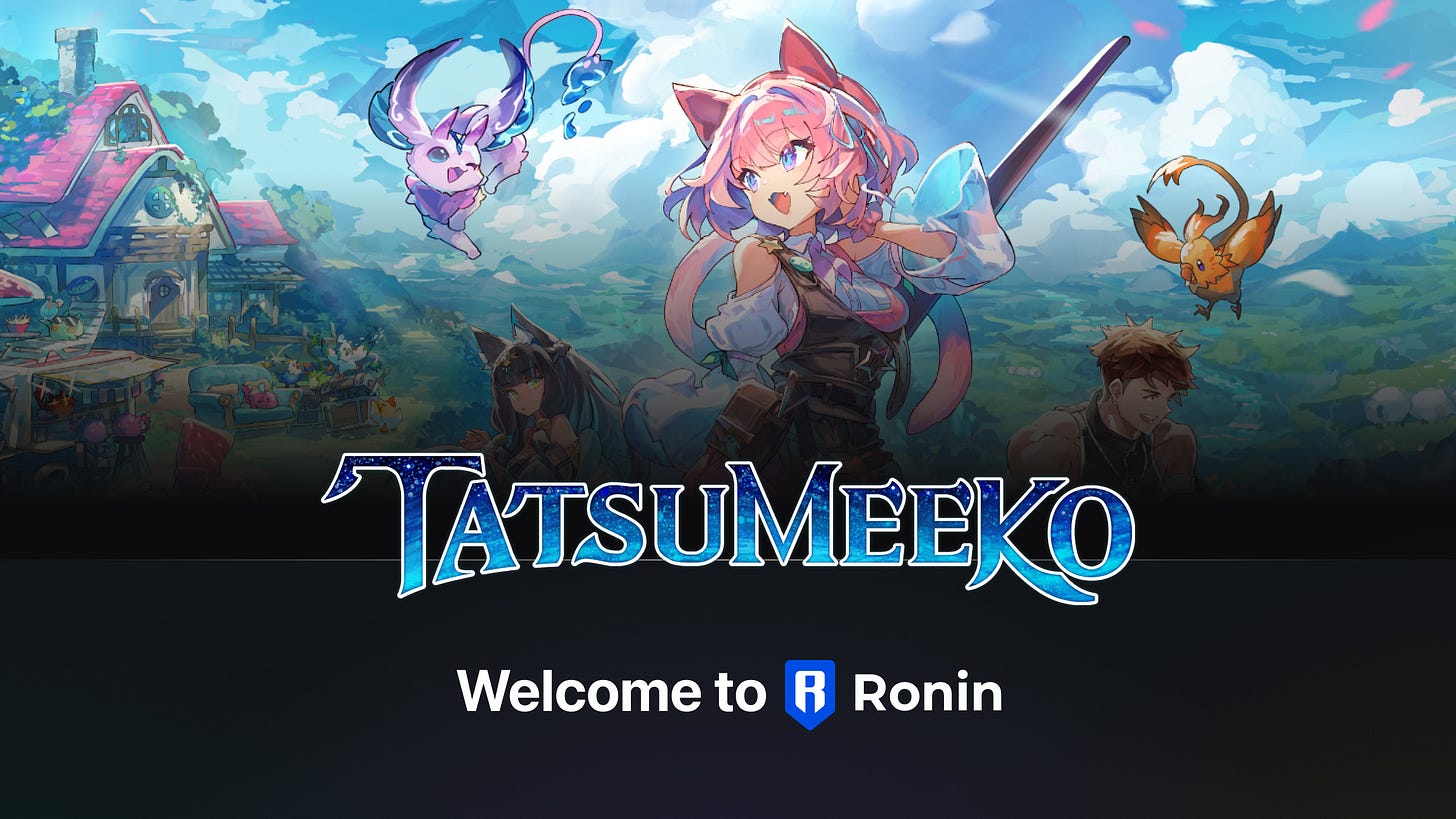 Welcome to Ronin, Tatsumeeko! - Ronin's Newsletter
