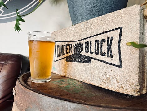 sign, sun, clouds, beer, taproom