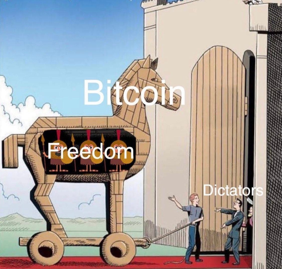 Alex Gladstein 🌋 ⚡ on Twitter: &quot;A lot of people seem confused about why  it&#39;s good that a questionable leader is promoting the use of Bitcoin in his  country, so it&#39;s a