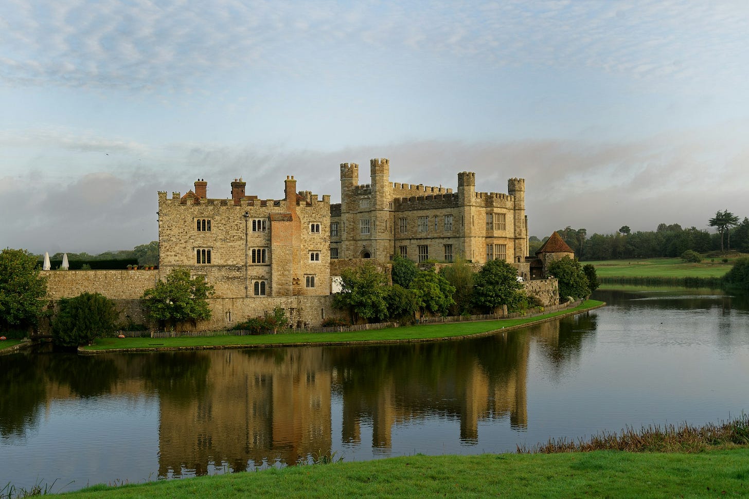 Leeds Castle and moat Leeds Castle and moat
