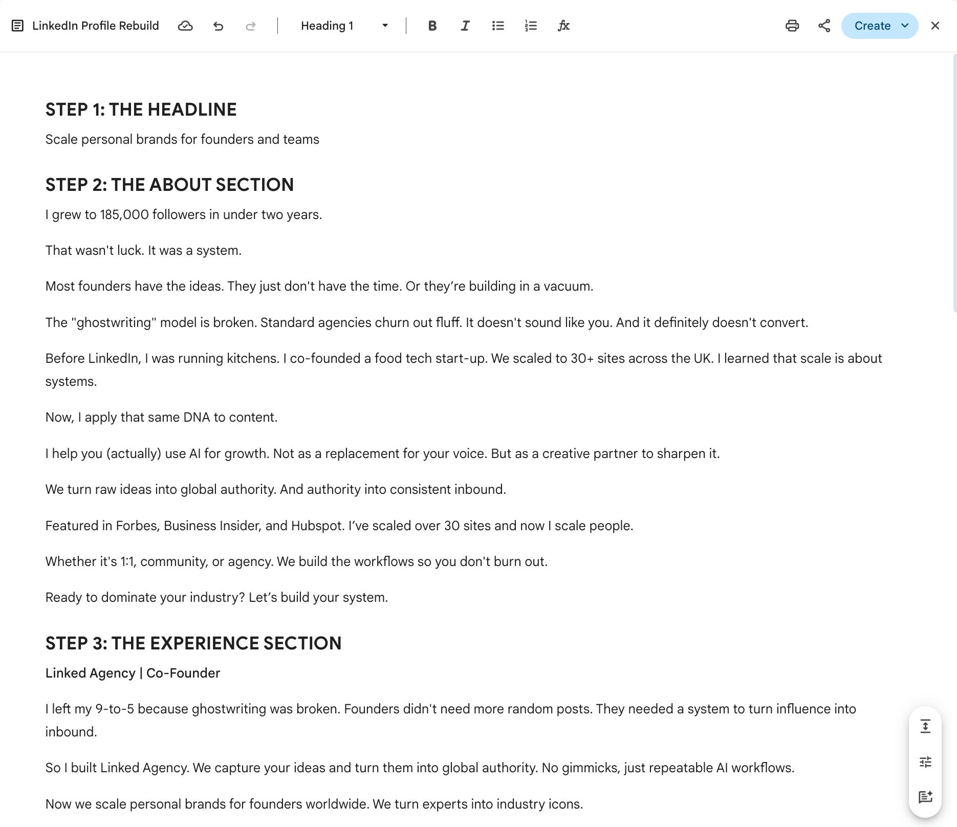 Linkedin Progress Concept The 9 prompts behind my LinkedIn system - by Charlie Hills