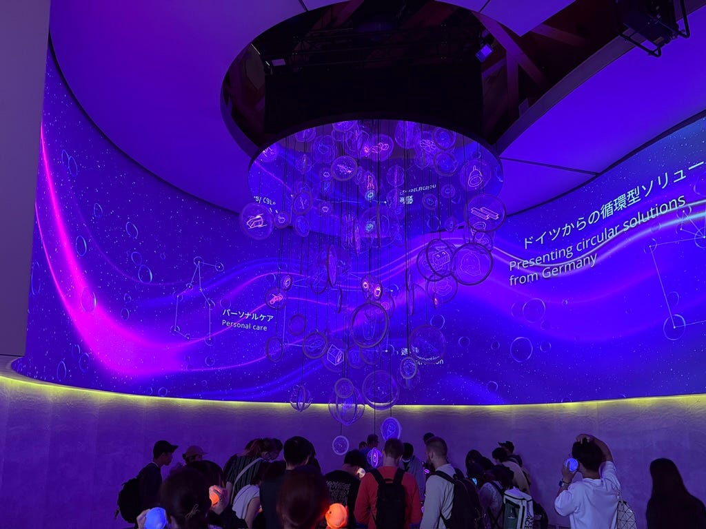 Presentation space in the German Pavilion