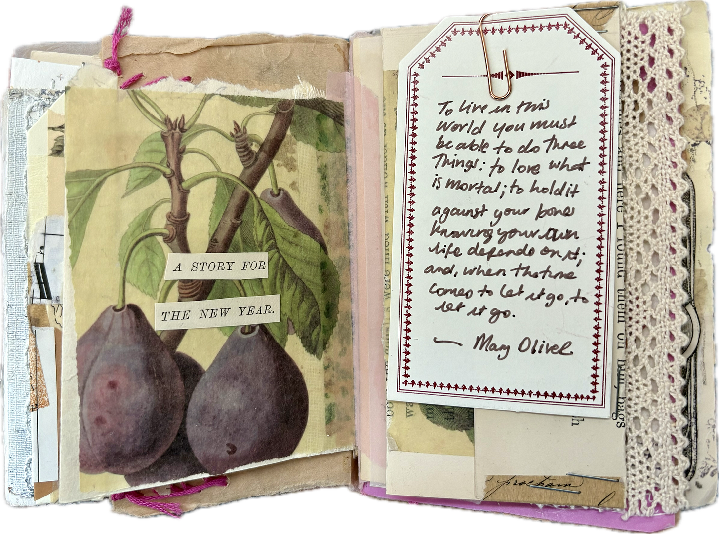 Junk journal page