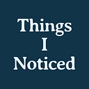 Logo for Things I Noticed