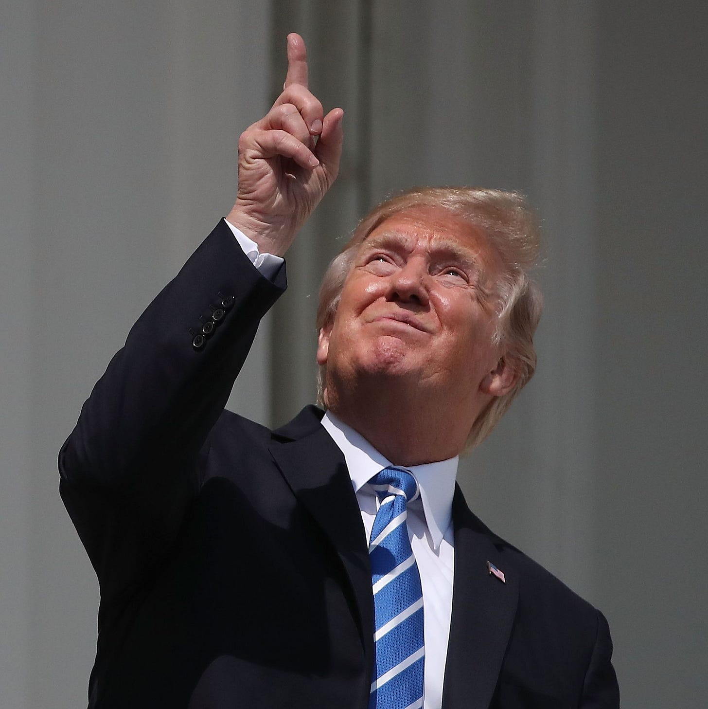 Please Look Directly at These Photos of Donald Trump Looking Directly at  the Solar Eclipse | GQ