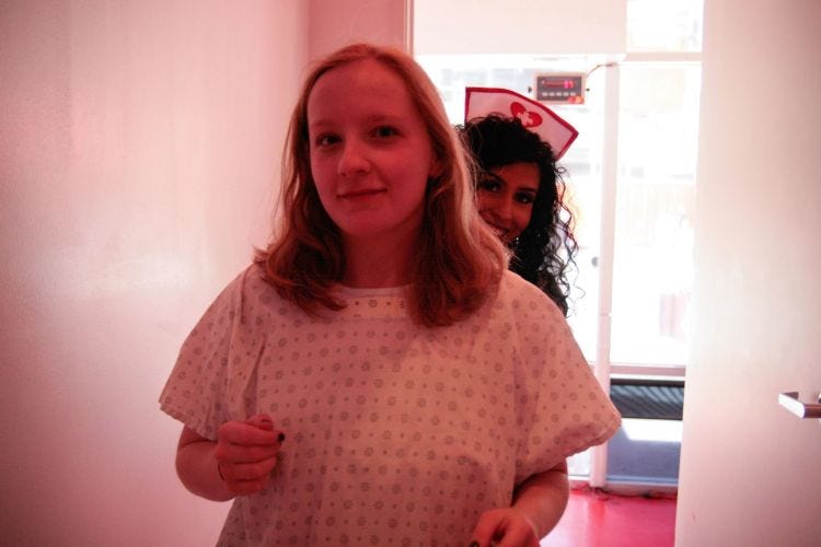 Heart Attack Hospital Gown Davida Heart Attack Hospital Gown Davida