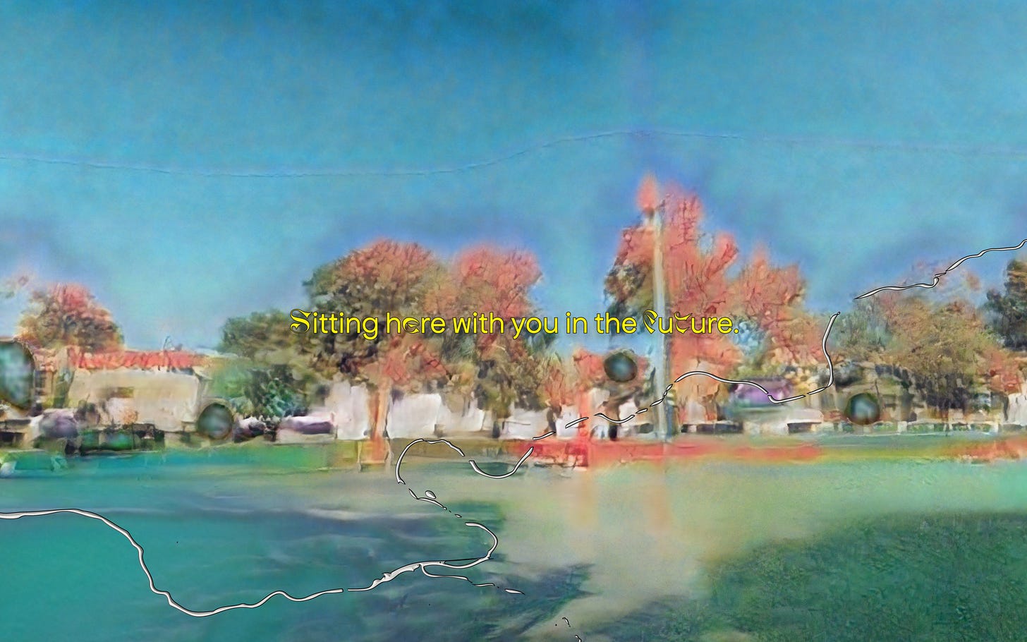 TEXT: Sitting here with you in the future