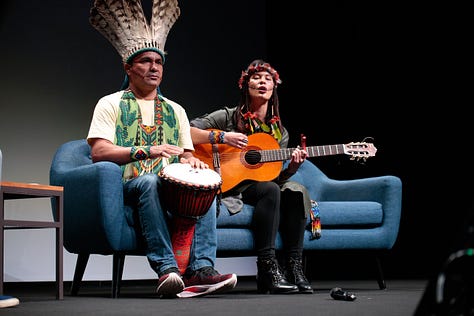 Photos from the talk of PUWE & TXUKU at PAUA Paris 2023