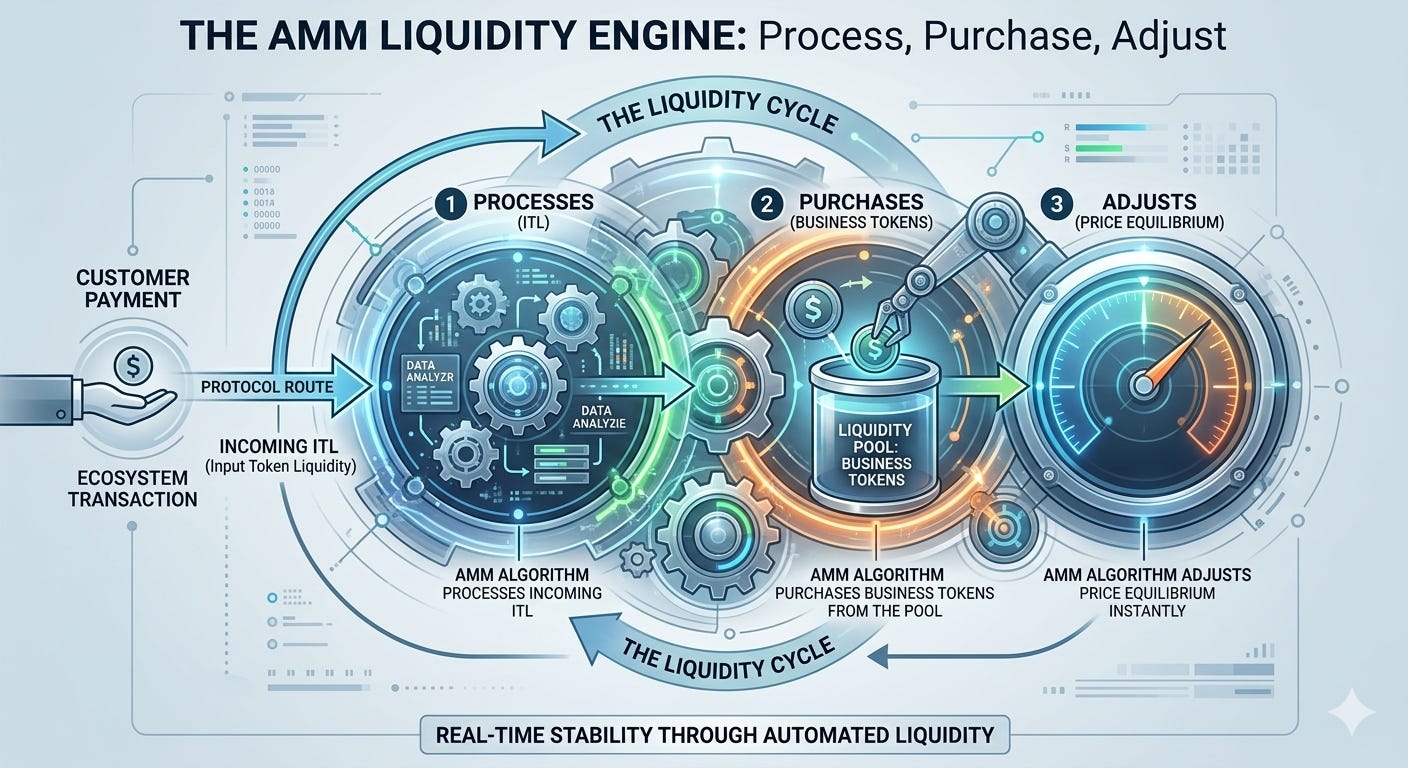 Payments no longer just settle transactions —  they continuously reinforce the liquidity layer.