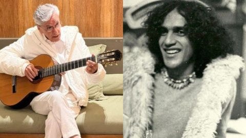 Em live, Caetano Veloso confirma que já teve casos com homens: 'Fugazes'