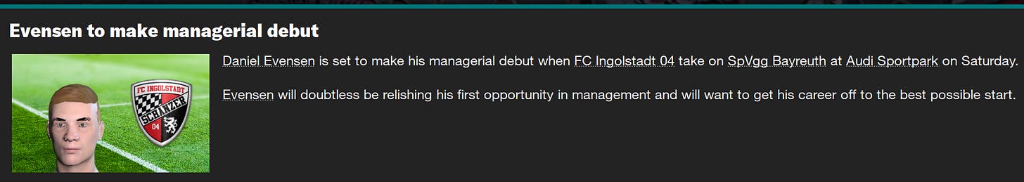 Football Manager 2023 Debut