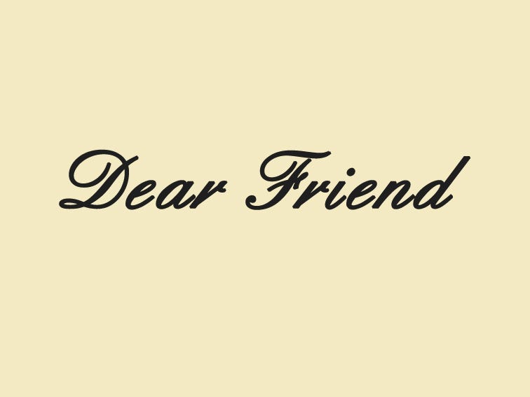 Dear Friend,. I know you are going through a hard… | by Sam Grittner |  Medium