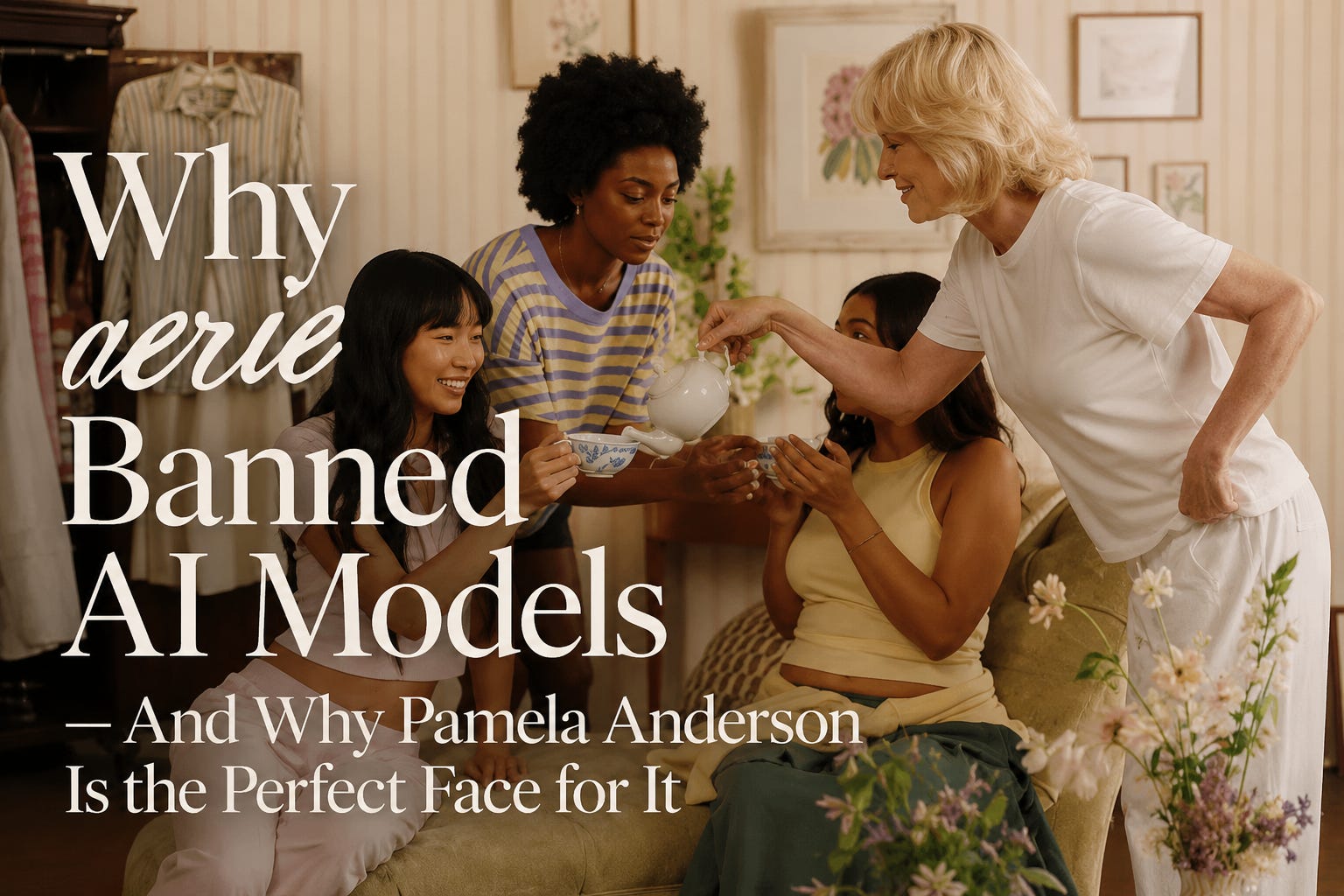 Why Aerie Banned AI Models — And Why Pamela Anderson Is Their New Face