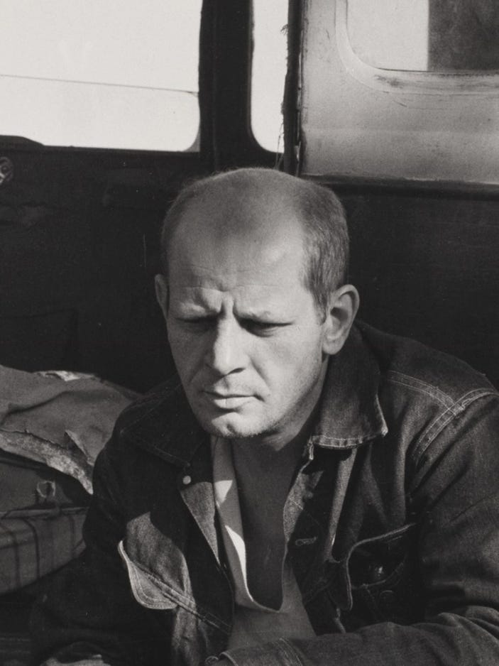 Hans Namuth, Jackson Pollock, 1951. Photograph reproduced on the cover of Evergreen Review, no. 3, Summer 1957.