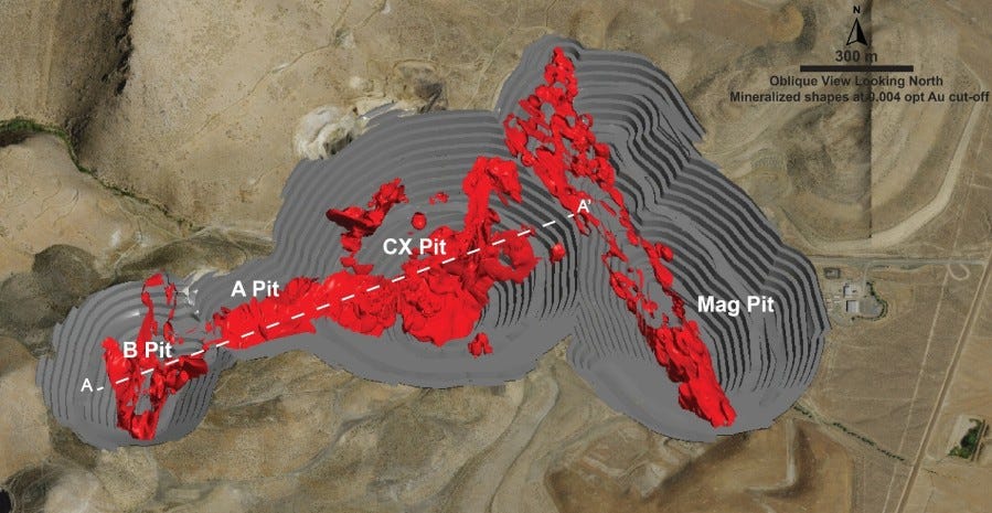 Figure 1: Granite Creek Conceptual Open Pit Oblique View Layout (CNW Group/i-80 Gold Corp) Figure 1: Granite Creek Conceptual Open Pit Oblique View Layout (CNW Group/i-80 Gold Corp)