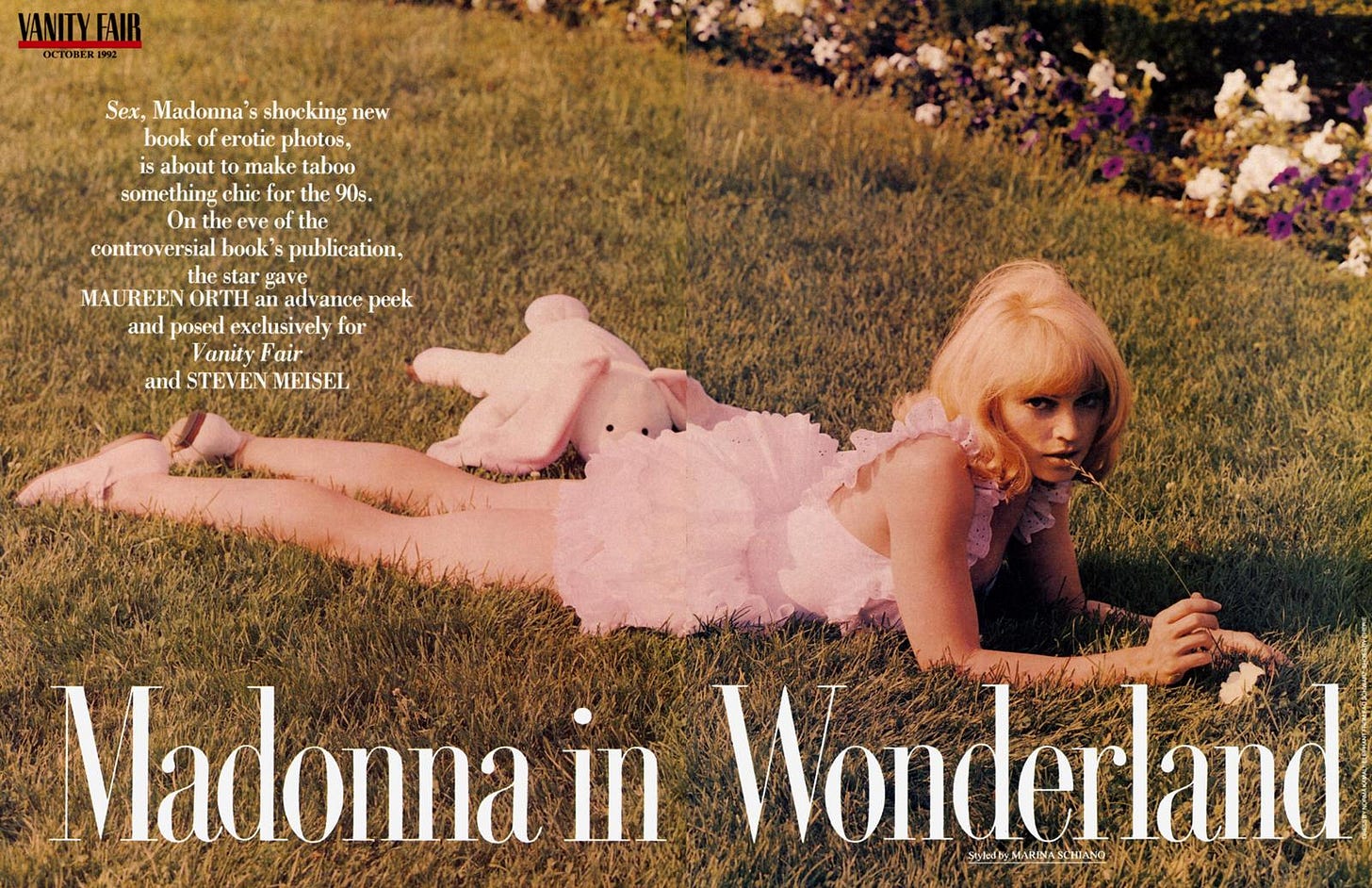 Madonna in Wonderland, Page 204 | October 1992 | Vanity Fair