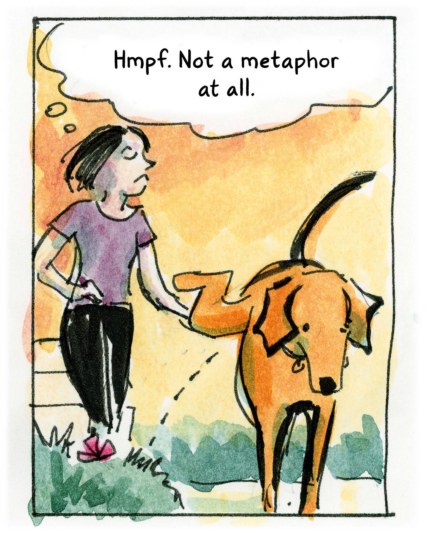 watercolor diary comic by K. Woodman-Maynard
