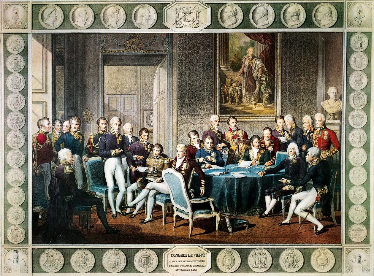 Participants at the Congress of Vienna in 1814-15 by Jean-Baptiste (after) Isabey