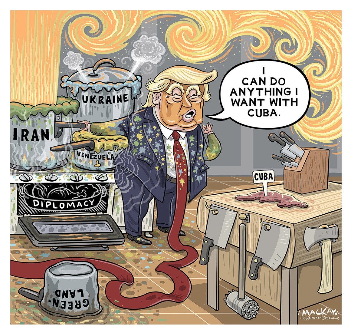 May be an image of the Oval Office and text